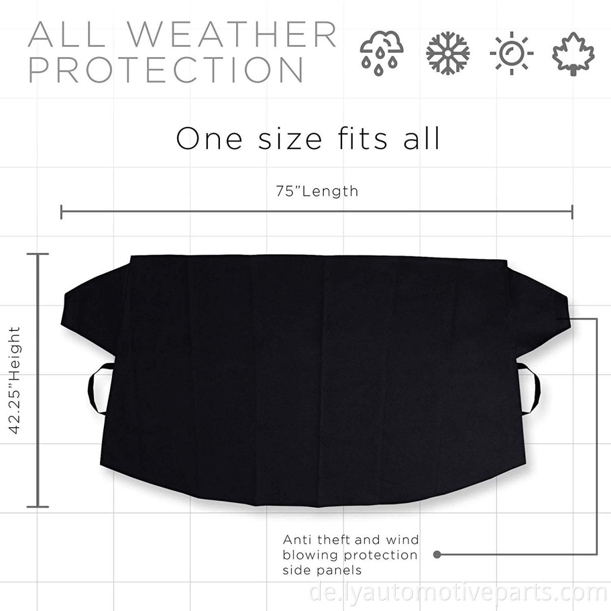 600D Polyester Dicker Winter Frostschutz Sonnenschattenschutz Auto Windschutzscheibe Schnee und Eisschatten